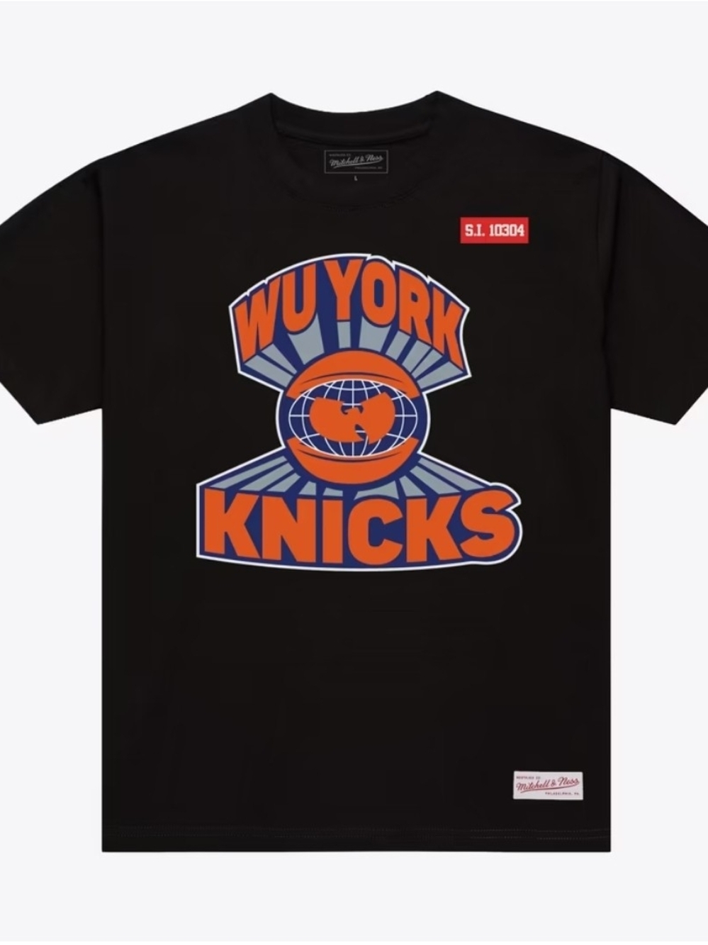 New York Knicks x Wu-Tang Black Wu York T-Shirt (Pre Owned) Excellent Size 2XL